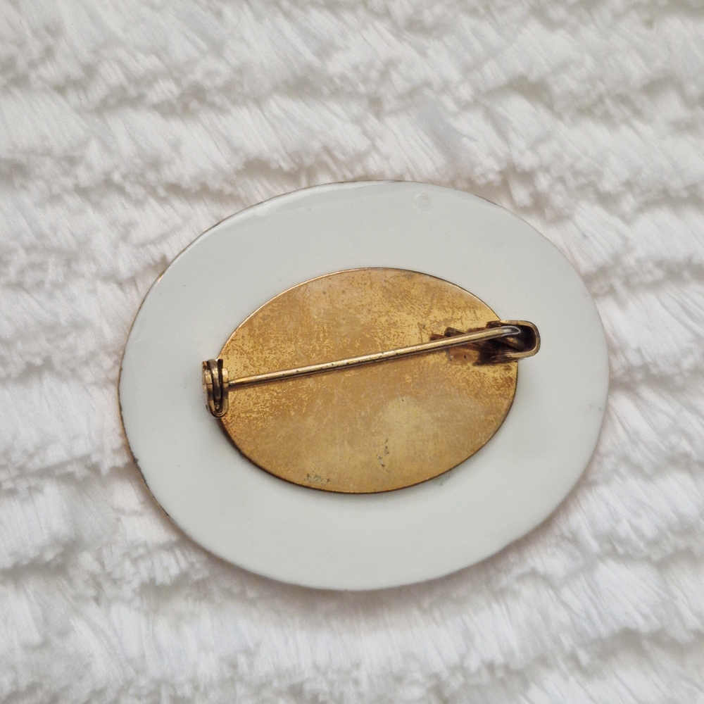 Vintage Aynsley Peacock Floral Brooch Pin - Picture 5 of 5